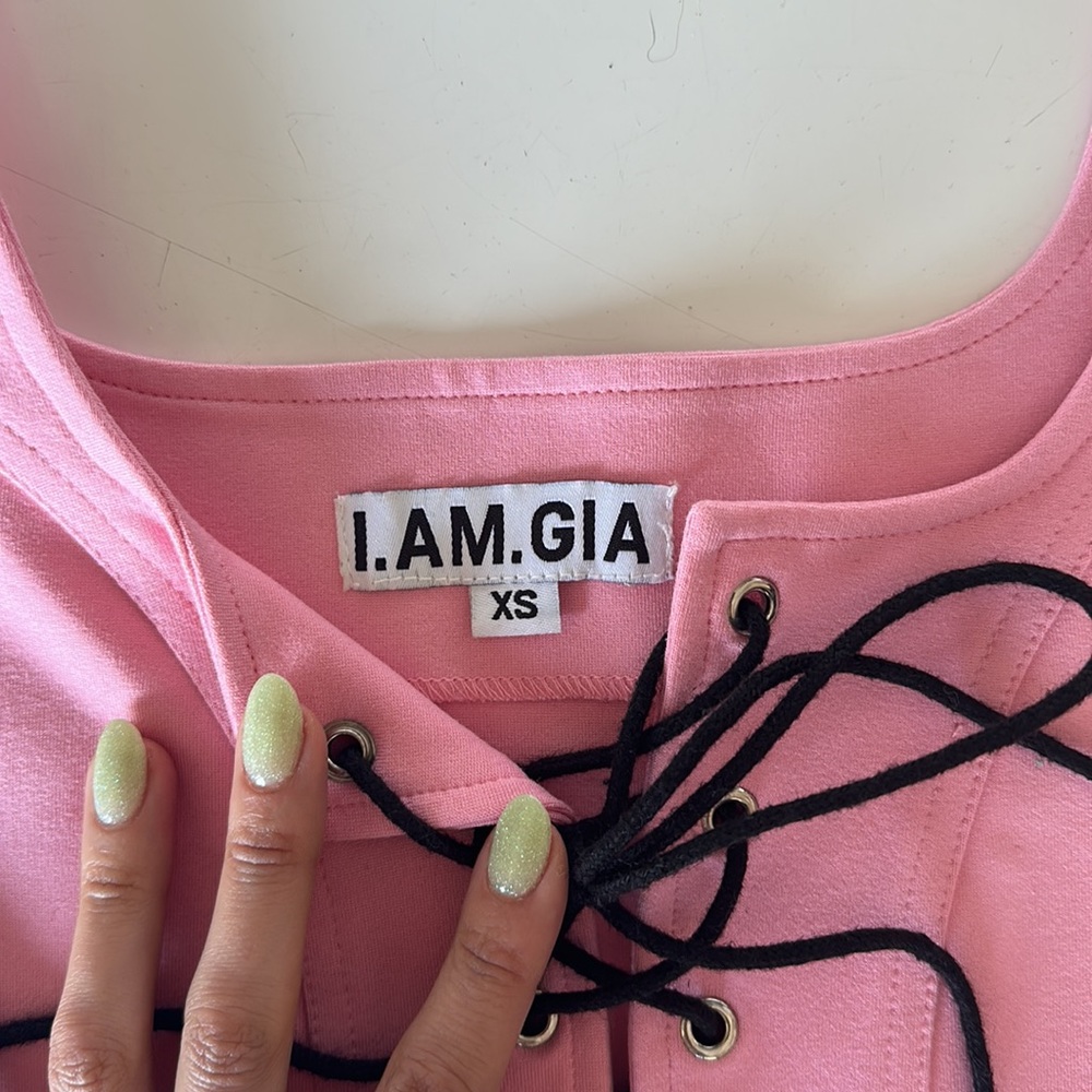 SOLD I.AM.GIA tie front corset 💕💕💕💕 Y2K girl 💅 - Picture 5 of 10